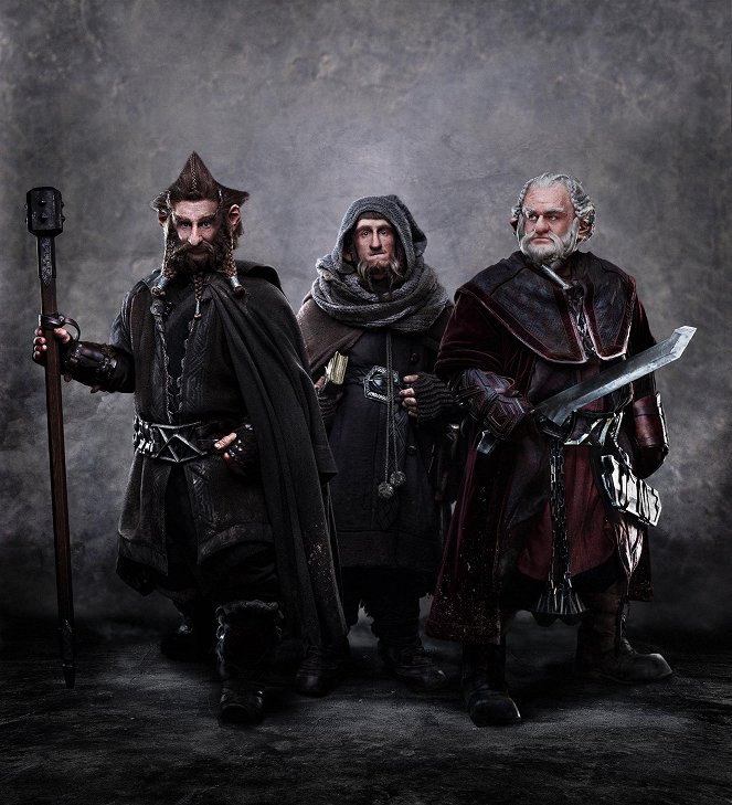A hobbit - Váratlan utazás - Promóció fotók - Jed Brophy, Adam Brown, Mark Hadlow