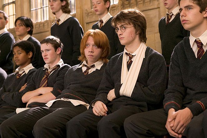 Harry Potter i Czara Ognia - Z filmu - Alfred Enoch, Devon Murray, Rupert Grint, Daniel Radcliffe