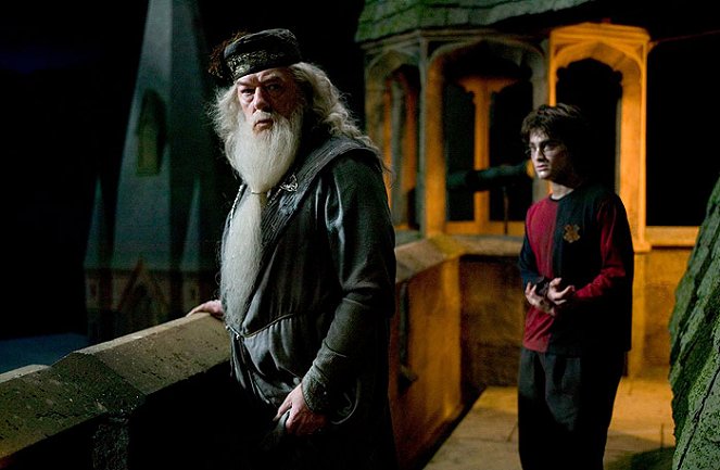 Harry Potter i Czara Ognia - Z filmu - Michael Gambon, Daniel Radcliffe