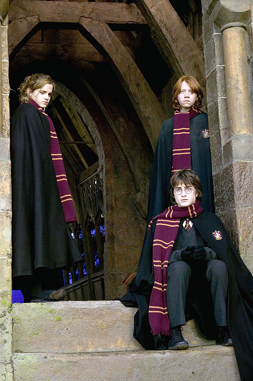 Harry Potter a Ohnivý pohár - Z natáčení - Emma Watson, Rupert Grint, Daniel Radcliffe