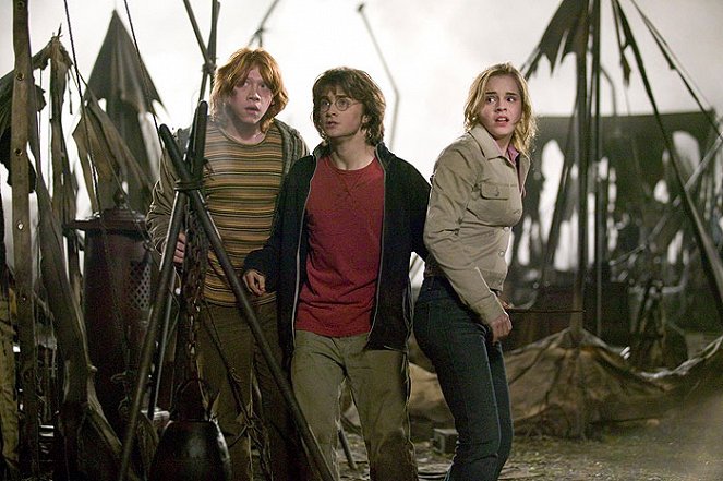 Harry Potter és a Tűz Serlege - Filmfotók - Rupert Grint, Daniel Radcliffe, Emma Watson
