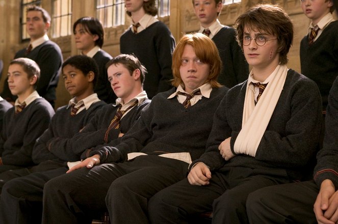 Harry Potter y el Cáliz de Fuego - De la película - Alfred Enoch, Devon Murray, Rupert Grint, Daniel Radcliffe
