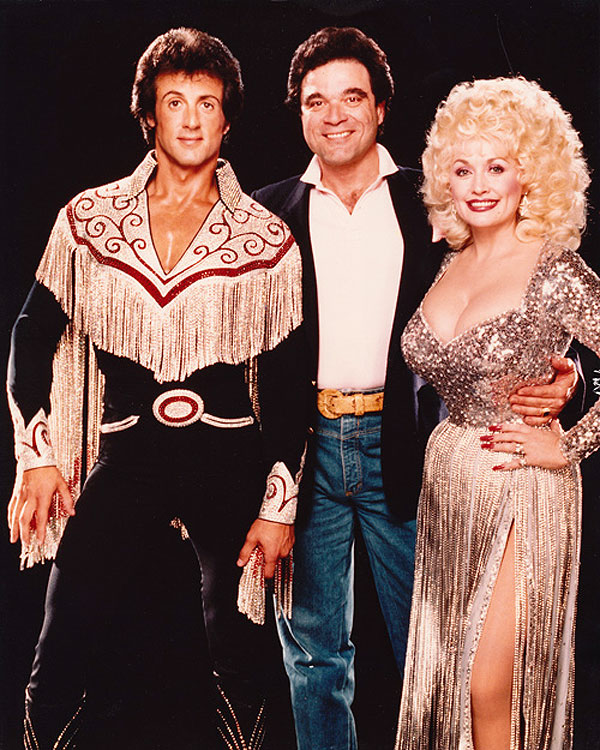 Der Senkrechtstarter - Werbefoto - Sylvester Stallone, Dolly Parton