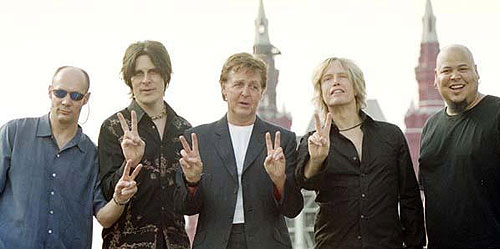 Paul McCartney in Red Square - Van film - Paul Wickens, Rusty Anderson, Paul McCartney, Brian Ray