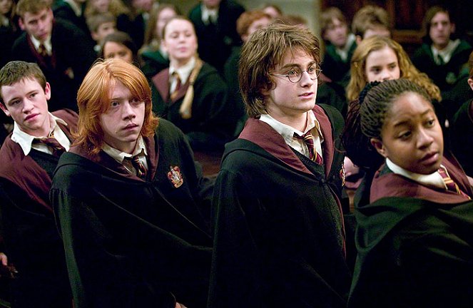 Harry Potter és a Tűz Serlege - Filmfotók - Devon Murray, Rupert Grint, Daniel Radcliffe, Emma Watson