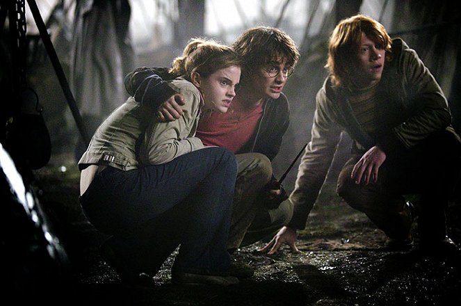 Harry Potter i Czara Ognia - Z filmu - Emma Watson, Daniel Radcliffe, Rupert Grint