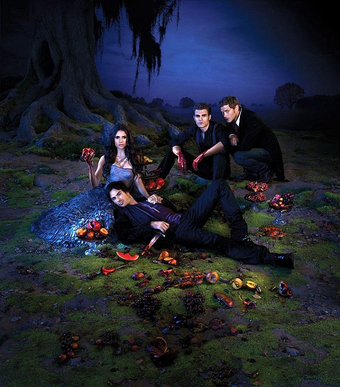 The Vampire Diaries - Season 3 - Promokuvat - Nina Dobrev, Ian Somerhalder, Paul Wesley, Joseph Morgan