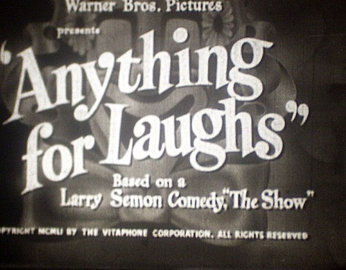 Anything for Laughs - De la película