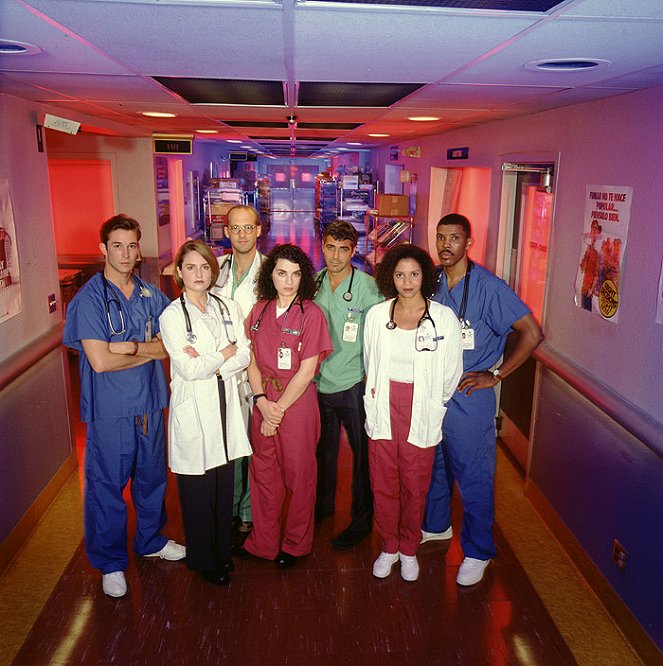 Emergency Room - Die Notaufnahme - Werbefoto - Noah Wyle, Sherry Stringfield, Anthony Edwards, Julianna Margulies, George Clooney, Gloria Reuben, Eriq La Salle