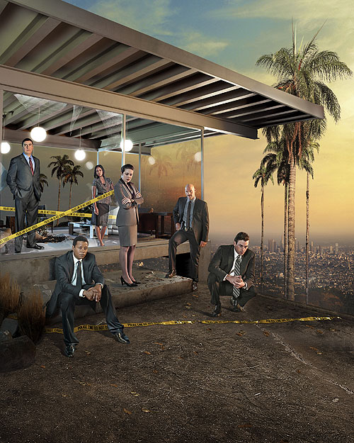 Law & Order: Los Angeles - Werbefoto - Alfred Molina, Terrence Howard, Regina Hall, Megan Boone, Corey Stoll, Skeet Ulrich