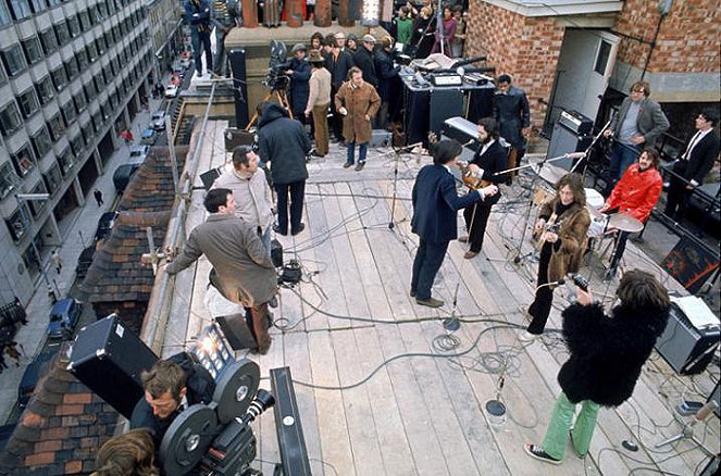 Let It Be - Filmfotos - Paul McCartney, Billy Preston, John Lennon, Mal Evans, Ringo Starr, George Harrison