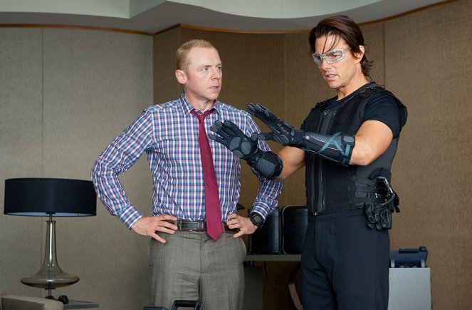Mission: Impossible IV - Protokół duchów - Z filmu - Simon Pegg, Tom Cruise