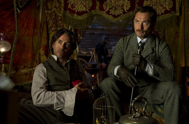Sherlock Holmes 2. - Árnyjáték - Filmfotók - Robert Downey Jr., Jude Law