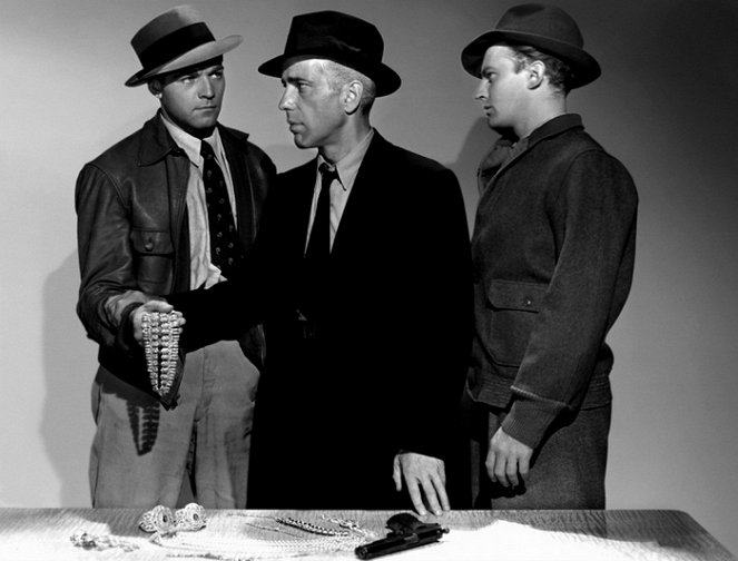 Entscheidung in der Sierra - Werbefoto - Alan Curtis, Humphrey Bogart, Arthur Kennedy