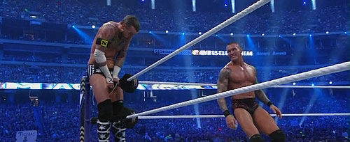 WrestleMania XXVII - Van film - CM Punk, Randy Orton