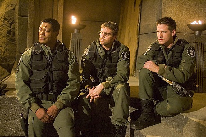 Stargate SG-1 - Season 9 - The Powers That Be - Photos - Christopher Judge, Michael Shanks, Ben Browder