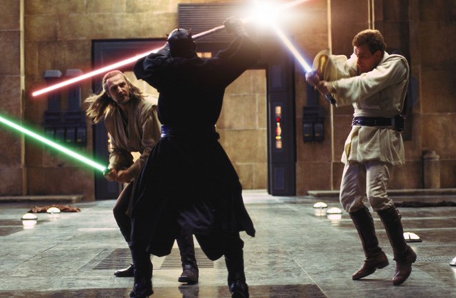 Star Wars: Episode I - Die dunkle Bedrohung - Filmfotos - Liam Neeson, Ewan McGregor