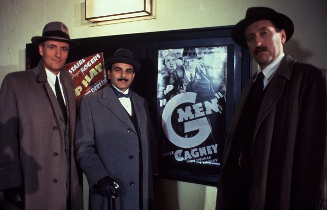 Agatha Christie: Poirot - Season 2 - The Kidnapped Prime Minister - Photos - Hugh Fraser, David Suchet, Philip Jackson