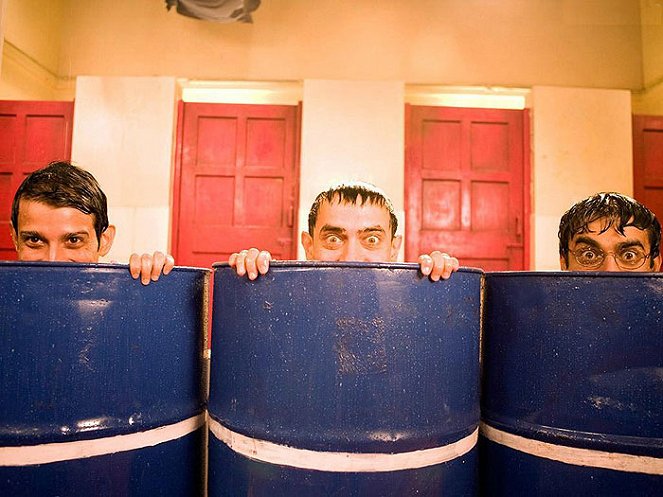 3 félnótás - Filmfotók - Sharman Joshi, Aamir Khan, Madhavan
