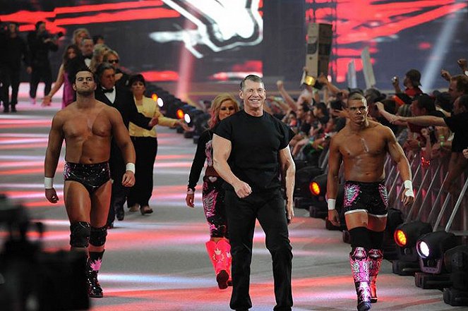 WrestleMania XXVI - Photos - Natalie Neidhart, Vince McMahon, T.J. Wilson