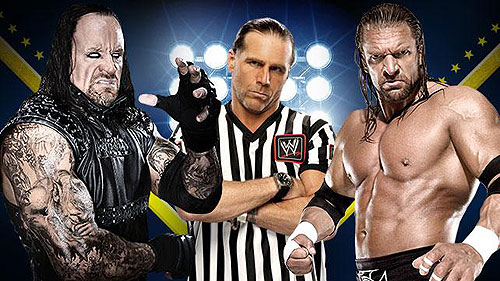 WrestleMania XXVIII - Photos - Mark Calaway, Shawn Michaels, Paul Levesque