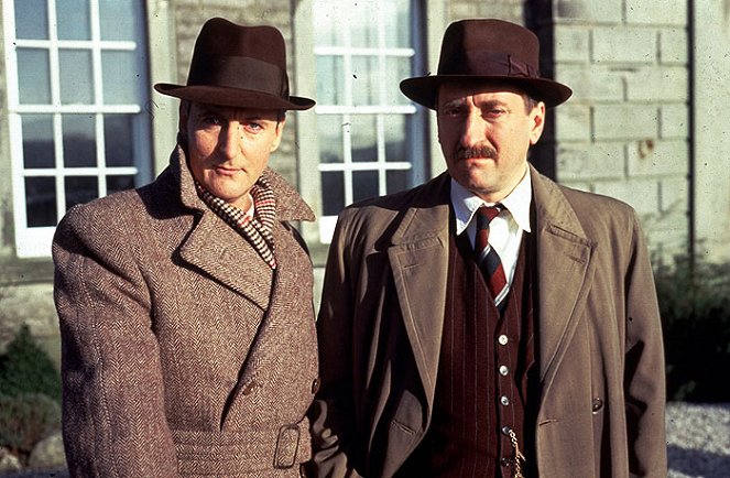 Agatha Christies Poirot - Season 3 - Geheimnisvoller Mord im Jagdhaus - Filmfotos - Hugh Fraser, Philip Jackson