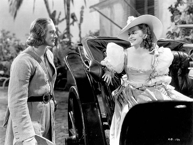 O Capitão Blood - Do filme - Errol Flynn, Olivia de Havilland