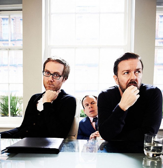 Life's Too Short - Promoción - Stephen Merchant, Warwick Davis, Ricky Gervais
