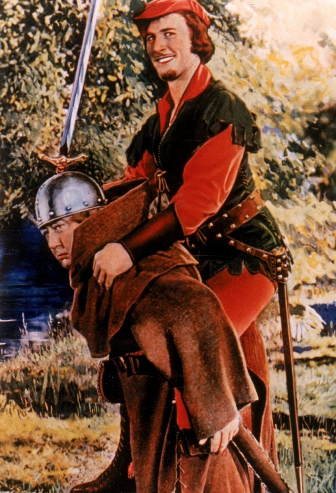 Dobrodružství Robina Hooda - Z filmu - Eugene Pallette, Errol Flynn
