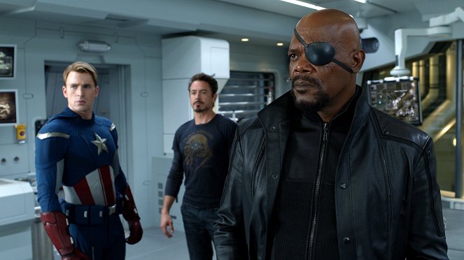 Avengers - Z filmu - Chris Evans, Robert Downey Jr., Samuel L. Jackson