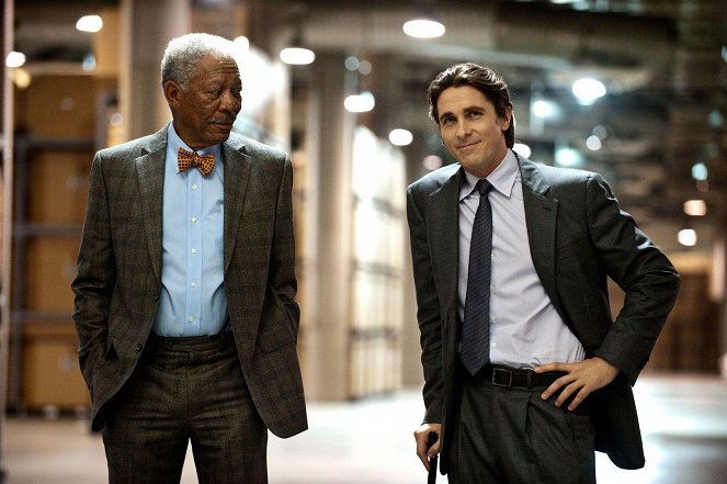 A sötét lovag - Felemelkedés - Filmfotók - Morgan Freeman, Christian Bale