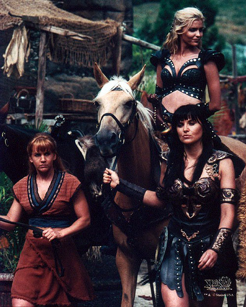 Xena: Warrior Princess - Callisto - Filmfotók - Renée O'Connor, Hudson Leick, Lucy Lawless