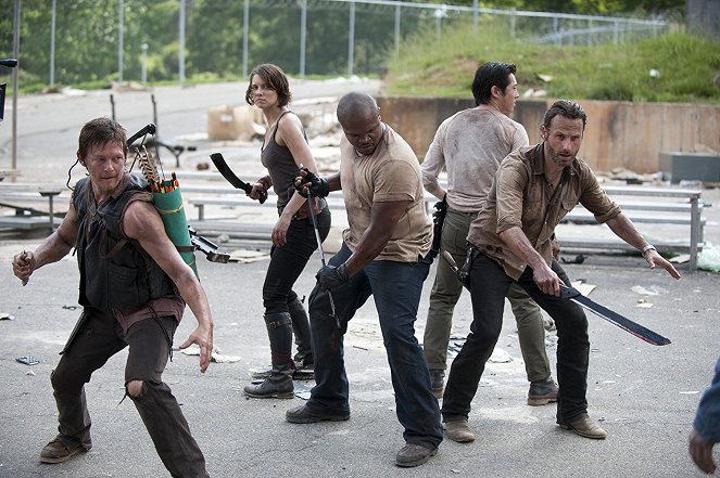 The Walking Dead - Season 3 - Die Saat - Filmfotos - Norman Reedus, Lauren Cohan, Irone Singleton, Andrew Lincoln