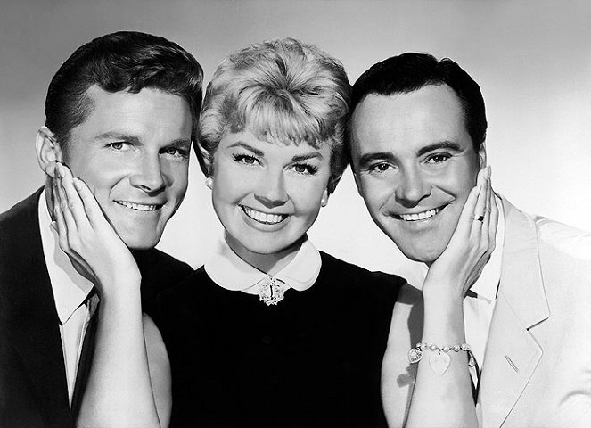 Mit mir nicht, meine Herren - Werbefoto - Steve Forrest, Doris Day, Jack Lemmon