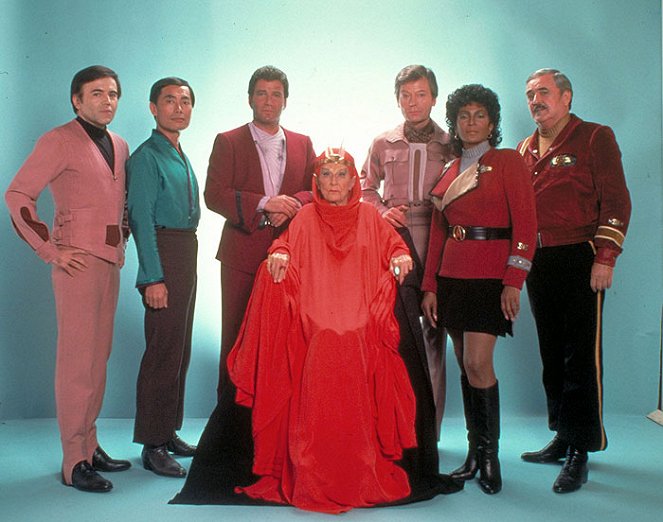 Star Trek III: Auf der Suche nach Mr. Spock - Werbefoto - Walter Koenig, George Takei, William Shatner, Judith Anderson, DeForest Kelley, Nichelle Nichols, James Doohan