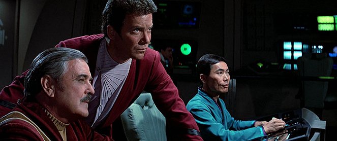 Star Trek III: Auf der Suche nach Mr. Spock - Filmfotos - James Doohan, William Shatner, George Takei