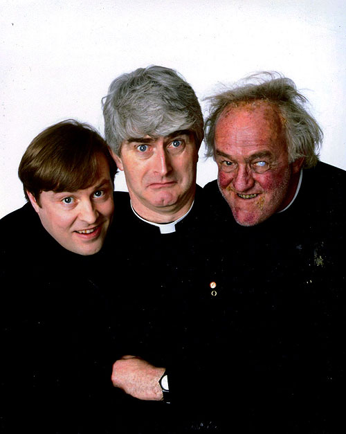 Father Ted - Werbefoto - Ardal O'Hanlon, Dermot Morgan, Frank Kelly