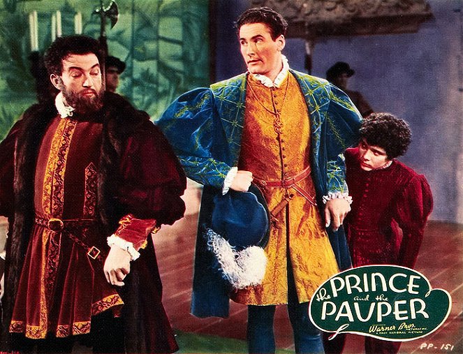 The Prince and the Pauper - Lobbykaarten - Claude Rains, Errol Flynn, Billy Mauch