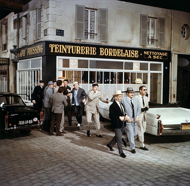 El hombre del Cadillac - De la película - Jack Ary, Bourvil, Henri Génès, Louis de Funès, Jean Droze