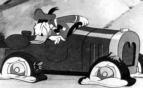 Donaldovy trable s pneumatikou - Z filmu