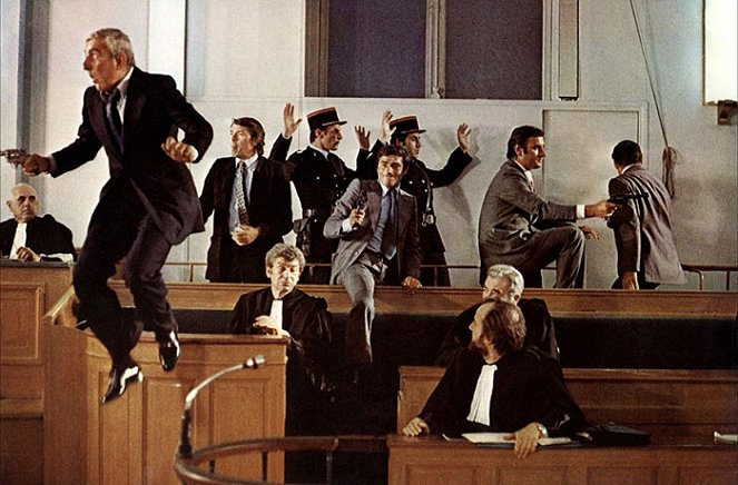 Die Entführer lassen grüßen - Filmfotos - Charles Gérard, Jacques Brel, Yves Robert, Charles Denner, Aldo Maccione