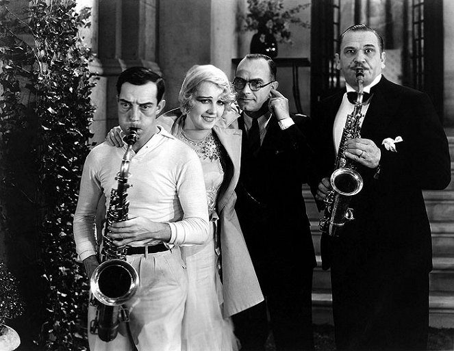 Free and Easy - Forgatási fotók - Buster Keaton, Anita Page, Edward Sedgwick, Wallace Beery