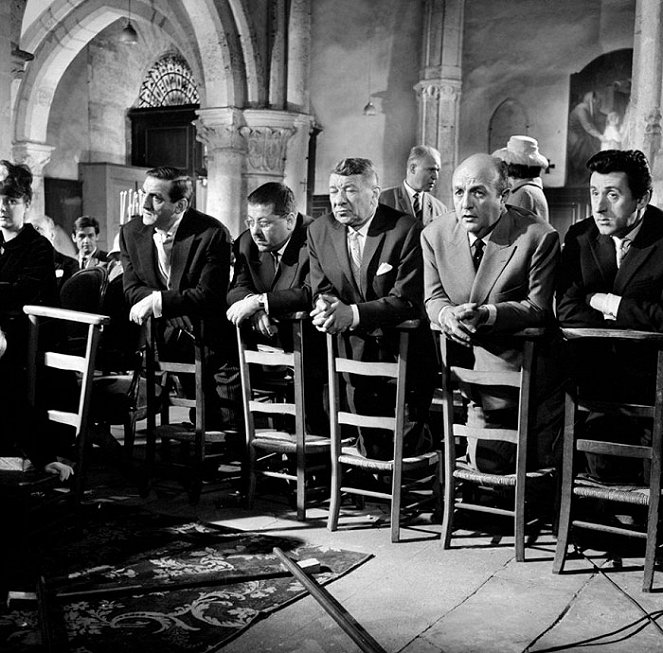 Testament gangstera - Z filmu - Lino Ventura, Francis Blanche, Robert Dalban, Bernard Blier, Jean Lefebvre