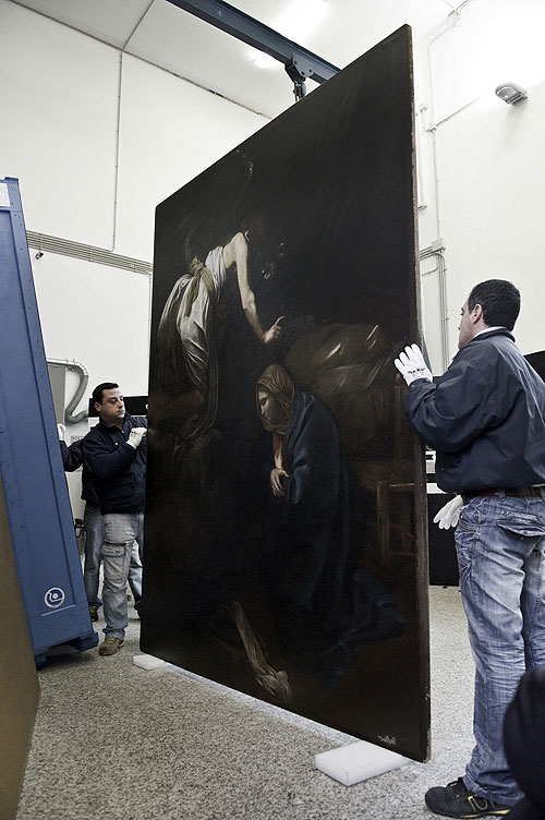 Caravaggio: Zvěstování - Z filmu