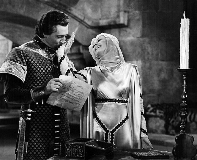 Dobrodružstvá Robina Hooda - Z filmu - Basil Rathbone, Olivia de Havilland