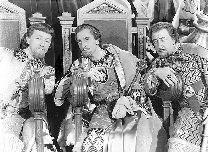 Robin Hood kalandjai - Filmfotók - Claude Rains, Basil Rathbone, Melville Cooper
