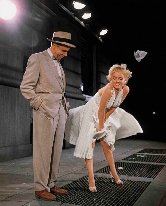 Slamený vdovec - Z filmu - Tom Ewell, Marilyn Monroe