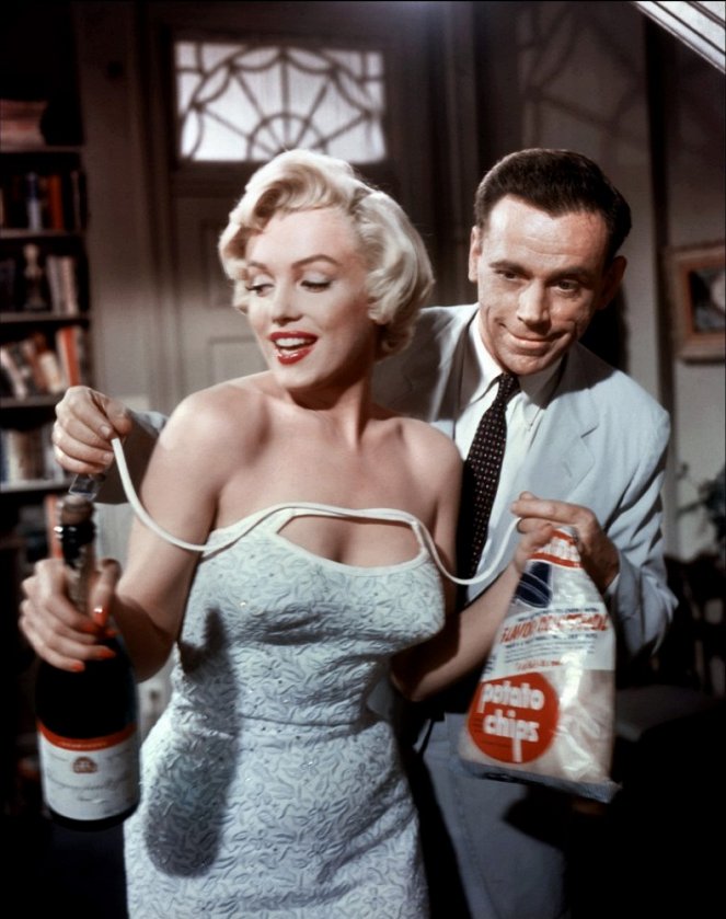 Slamený vdovec - Z filmu - Marilyn Monroe, Tom Ewell