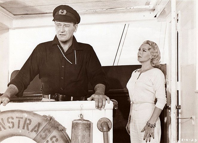 Pronásledování na moři - Z filmu - John Wayne, Lana Turner