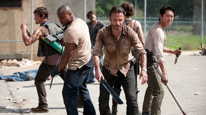 The Walking Dead - Seed - Photos - Norman Reedus, Irone Singleton, Andrew Lincoln, Steven Yeun